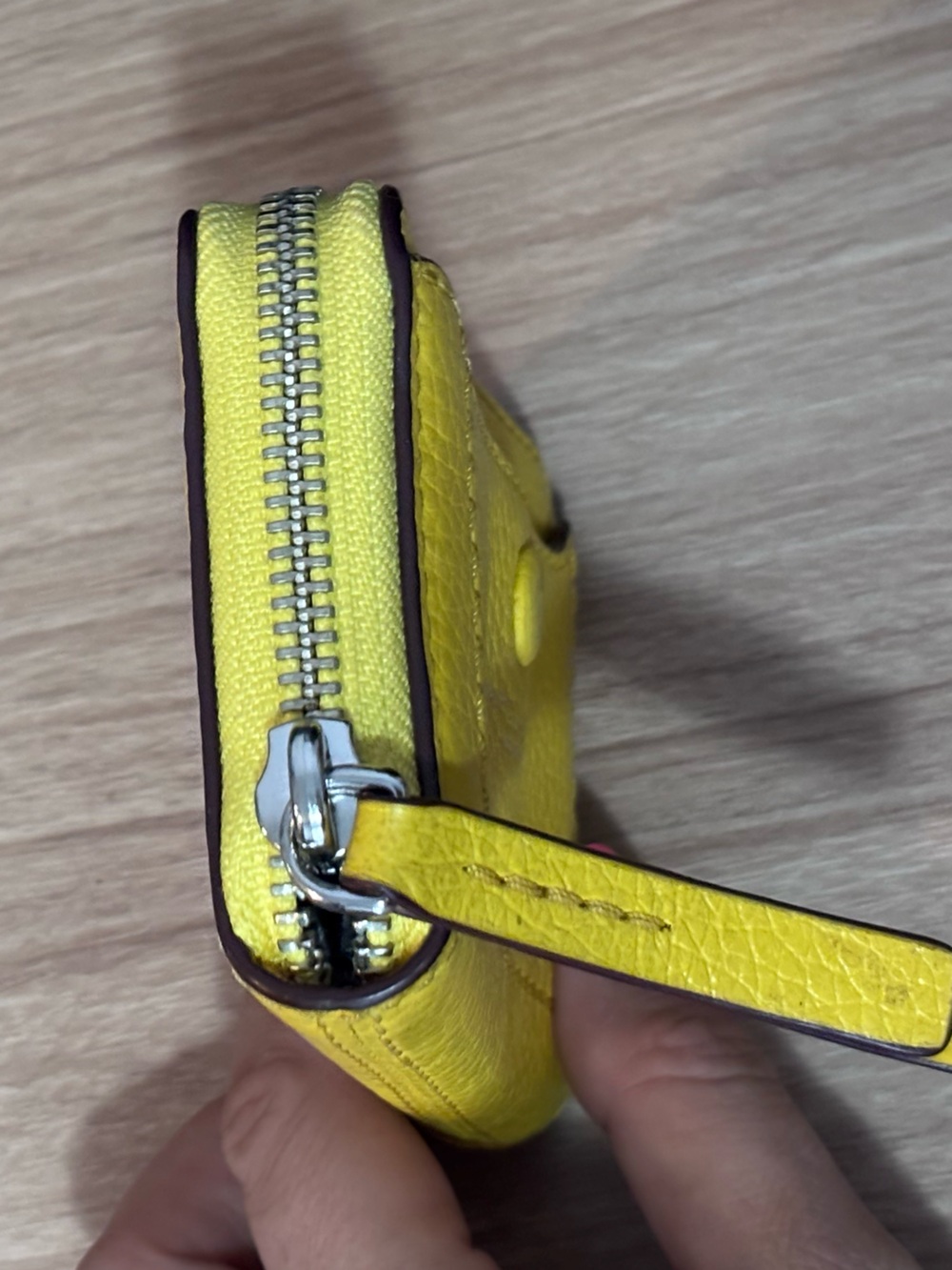 Marc Jacobs Sunshine Yellow Zip-Around Mini Wallet - Picture 6 of 7